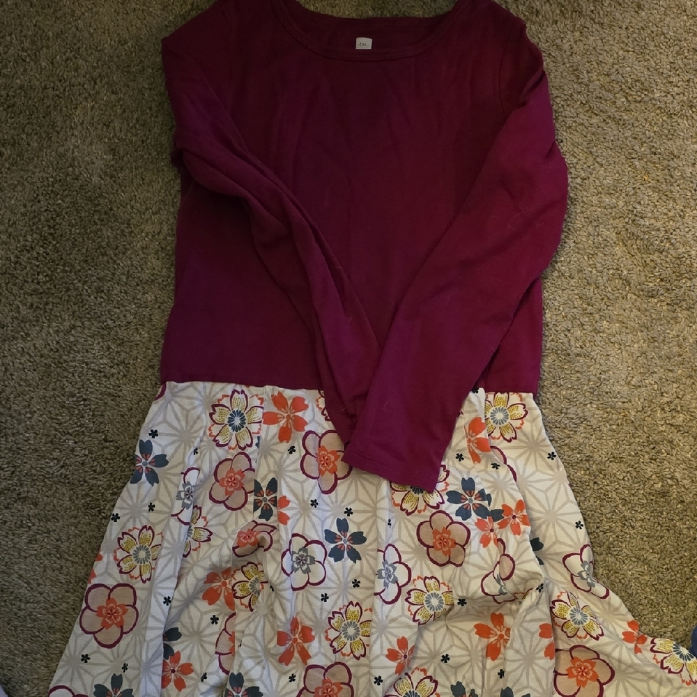 Tea Collection Floral Long Sleeve Dress